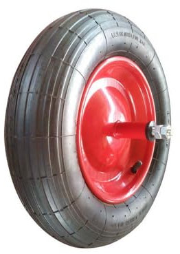 1PEZZO RUOTA PIENA X CARRIOLA EUROSTARK PERNO CM.26/ASSE CM.20.5