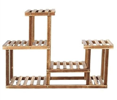 pflanzenständerTopfpflanzenständer, 5-lagiges Pflanzenregal aus Holz, Regal-Präsentationsständer für Zuhause, drinnen und draußen, Hof, Garten, Terrasse, Balkon, Blumentopf, Topfständer, Pfl