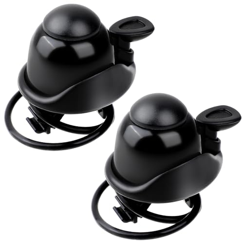 2 campanelli per manubrio per bicicletta, anelli regolabili in alluminio con suono forte per mountain bike, ciclismo per adulti, mini clacson