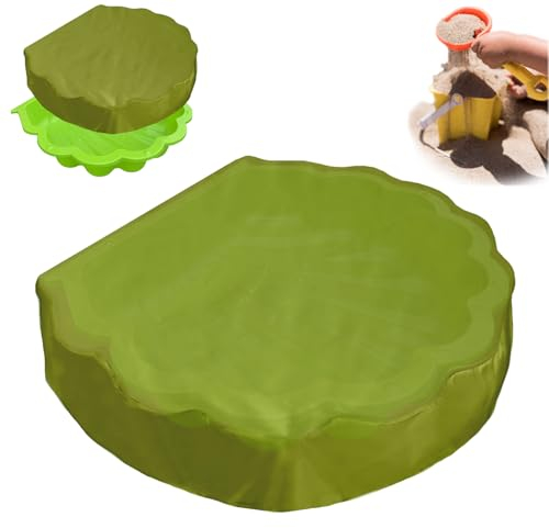 100 * 15cm Sandkasten Abdeckung Rund Abdeckplane für Sandmuschel Hülle Wasserdicht Sandabdeckung Sandkasten Schutzhülle für Sand und Wassermuscheln