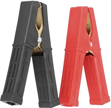 Flaconi 2 Piezas Pinzas Bateria Coche,Pinzas Coche,Pinzas Arranque Coche,Pinzas Coche Bateria,Pinzas de Arranque,Clips de Cocodrilo Aislados,Pinzas de Cocodrilo,para Baterías de Coche y Camione