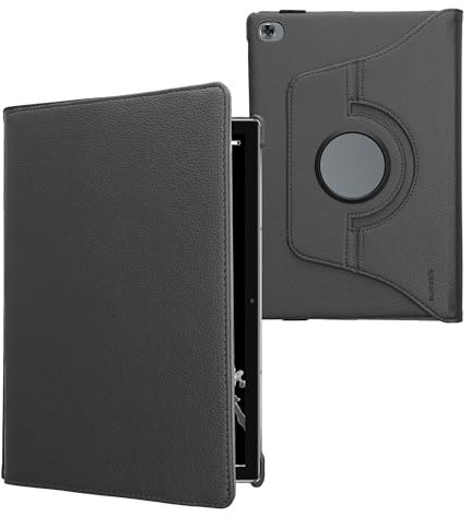 kwmobile Schutzhülle kompatibel mit Huawei MediaPad M5 Lite 10 - Hülle 360° Tablet Cover Case Dunkelgrau