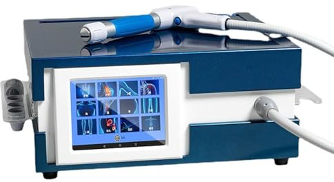 Equipos de fisioterapia por ondas de choque neumáticas para aliviar el dolor, 350 W, máquina de terapia por ondas de choque para disfunción eréctil con 5 cabezales y 12 modos