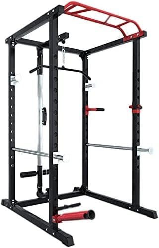 PUFAHAU Professionelles Squat Rack Krafttrainingsgerät Home Sports Fitness Power Rack Professioneller Squat Rack-Rahmen Multifunktionale Haushalts-Power Cages