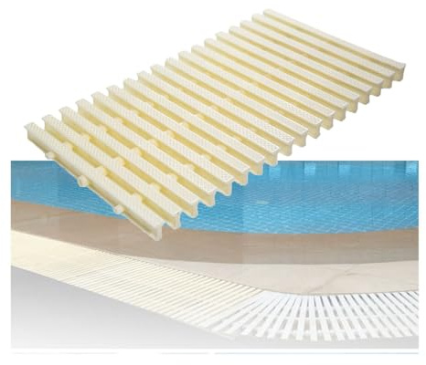 KKJPL Überlaufgitter for Poolabläufe, Duschablaufgitter, Kanalgitter for Einfahrten, Dachrinnen, Gitter, Terrassen, Pooldecks Und Gewerbeflächen(18x100CM/5pieces)