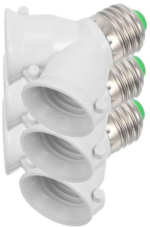 Artibetter Douille De Lampe E27 Double En y Ignifuge Pbt, Adaptateur Convertisseur Culot Lampe Led Halogène, Répartiteur Éclairage Intérieur Lot De 3 Pour Ampoules Électriques