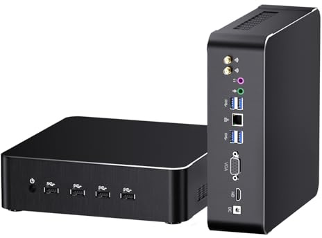 Mavsloly Mini PC avec Core i9-11900H, 32 Go de RAM, 1T SSD, 4K, 1 x HDMI, 1 x VGA Dual Display, Wi-Fi 6e, Bluetooth 5.3, WOL Windows 11 Pro