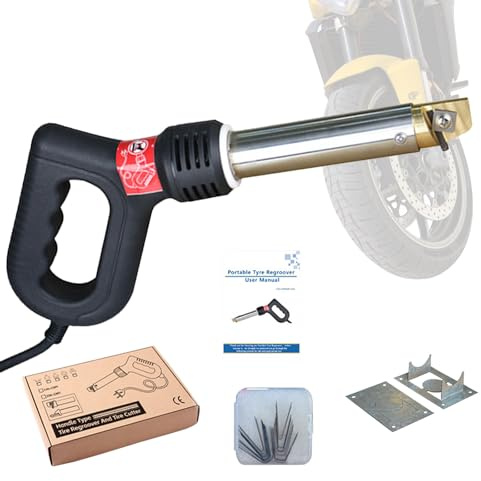 Outil de rainurage électrique portable pour pneu de moto, 300 W, machine à rainurer portable professionnelle avec 10 lames en U V, pour pneus de camionnette, camion
