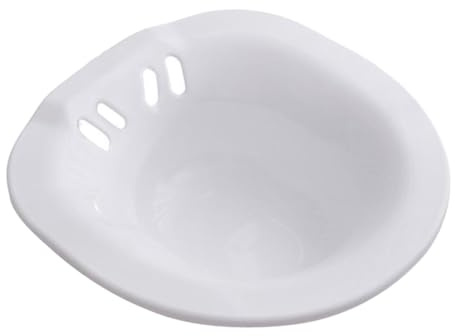 UPKOCH Sitzbadbecken Frauen Hockbecken Aus Kunststoff Ergonomisch Mit Wandhalterung Für Toilettenbeschwerden Und Dammschnittpflege