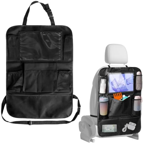 Organizador De Coche Para Niños, Organizador De Asiento De Coche, Protector De Respaldo De Coche Para Niños, Mayor Resistencia Almacenamiento, Organizador De Coche Fácil De Limpiar Para Niños