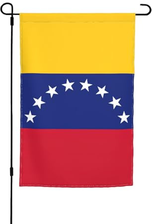 Bandera de Venezuela con impresión de doble cara para jardín, decoración interior y exterior, 12 x 18 pulgadas
