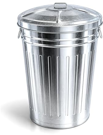 PAMEX - Cubo Basura Galvanizado Con Tapa Gatoto (75l)