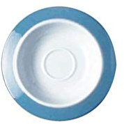 Alessi TAC2/77 Colorbavero Sottotazza da Caffè, in Porcellana Bianca Decorata