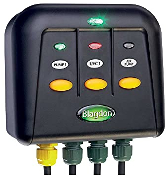 Blagdon 1040211 Powersafe Garden & Pond Safe Weatherproof Electrical Switch Box, 3 Outlet, Black
