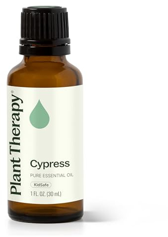Plant Therapy Cypress Essential Oil 30 mL (1 oz), 100% Pure, Undiluted, Aromatherapy, Fresh Scent, Respiratory Support
