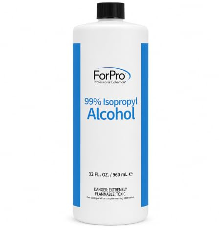ForPro Professional Collection 99% Isopropyl Alcohol (IPA), Pure & Unadulterated Concentrated Alcohol, 32 Fl Oz (960ml)