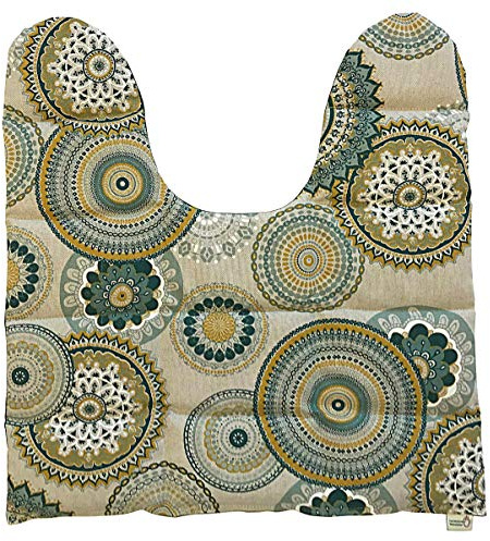 Körnerkissen für oberen Rücken und Schultern/verschiedene Designs/ca. 45x44 cm (Mandala/grün)