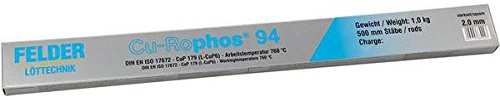 Kupfer-Hartlot Cu-Rophos®94, Ã~ 3,0 mm vierkant, FELDER