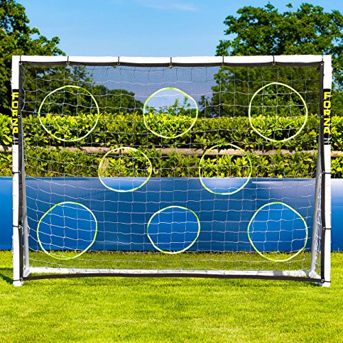 FORZA Fotboll målvaktduk [9 Storlekar] | Fotbollsutrustning – Målduk för prickskytte | Avtagbara träningsnät för målskytte | MÅL INGÅR INTE (2,4m x 1,8m)