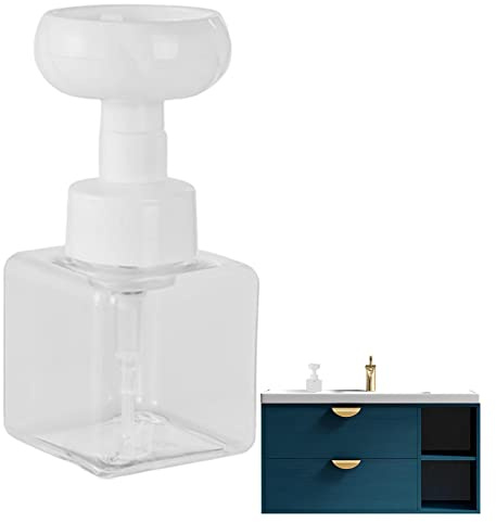 Vigcebit Blumenförmiger Seifenspender Blume Schaum Machen, Schaumseifenspender Mit Blumenförmiger 250ml, Schaumspender Flasche, Pumpe Leer Flaschen, Für Shampoo Kosmetik Lotion Toilettenartikel