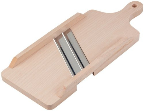 Gravidus Krauthobel aus hochwertigem Buchenholz mit scharfen Stahlmessern ideal für Sauerkraut langlebig ergonomisch Lebensmittelecht robust Küchengerät