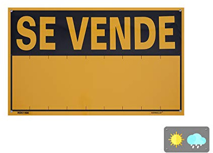 Normaluz RD51400 - Cartel se Vende PVC Glasspack 0.4 mm 45 x 70 cm, Amarillo