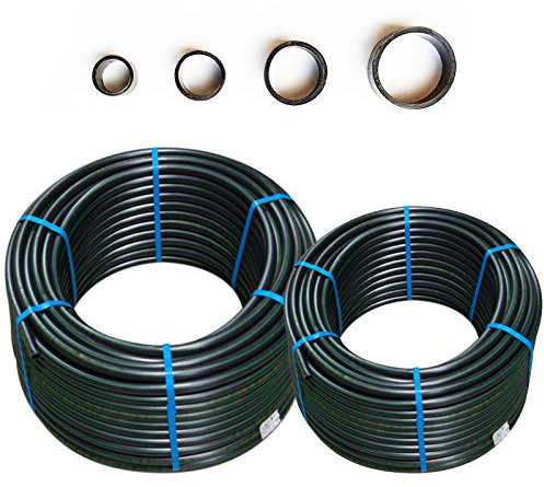 PE Rohr 16mm 50m PN6 (6 Bar) für Bewässerung – PE Wasserleitung für Gartenbewässerung, Beregnungssystem. Verlegerohr für Tropfbewässerung PE Schlauch für Bewässerungssystem unterirdisch & oberirdisch