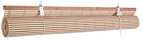 Bizzotto Tapparella da Sole Nizza Listelli bambù Naturale Bicolore avvolgibile 90x180h