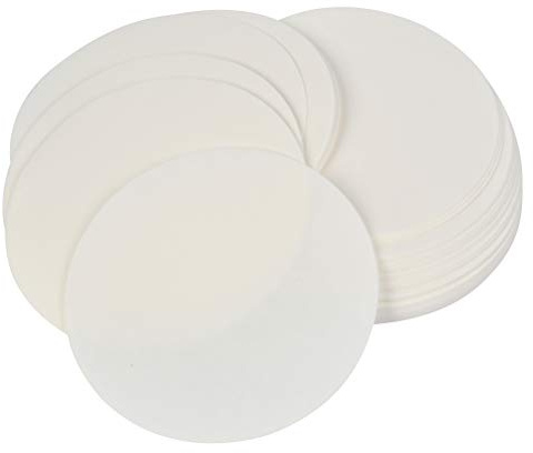 TIMESETL 100Stück Labor Filterpapier Rund Laborfilter, Durchmesser 11cm Papierscheiben mit mittlerer Fließgeschwindigkeit für Laborbedarf Chemische Anwendungen