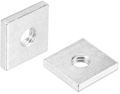uxcell Tuercas cuadradas, M6 x 16 mm x 3 mm, juego de 10 piezas