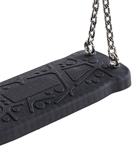 Schaukelsitz Style L schwarz, Kette:250 cm V2A Edelstahl