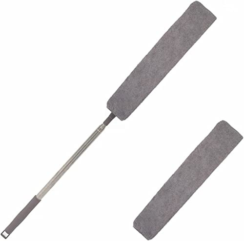 Retractable Gap Dust Cleaner, Under Refrigerator/Sofa Cleaning Tool, Microfiber Gap Duster, Suitable for Underneath Cleaning of Furniture, Fridges, Couch, Bed (31-98 Inch)