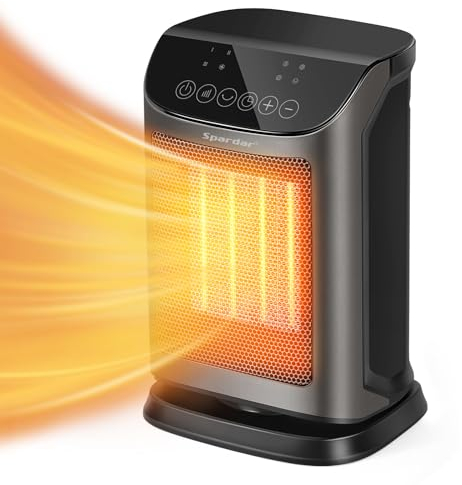 Spardar Estufas Electricas Bajo Consumo 1800W, Calefactor Baño 3 Modos de Calefacción Eléctrica, Oficina Calefactor Bajo Consumo