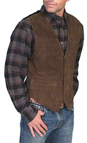 LOIJMK Freizeitweste Herren Cowboy Anzugweste MäNner Vintage Hochzeit Slim Fit Retro KnöPfen Jeans Kutte V Ausschnitt Angelweste Jagd- Und Angler Jeansweste Touristenweste