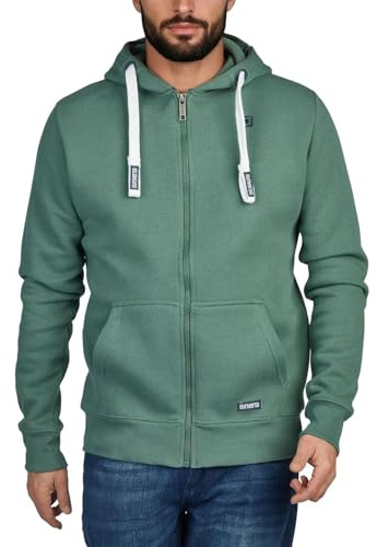 riverso Sweatjacke Herren mit Kapuze Reißverschluss Regular Fit RIVNoah | Kapuzenjacke Hoodie Kapuzenpullover Braun Rot Blau Schwarz Grün Grau Beige S M L XL XXL 3XL 4XL 5XL