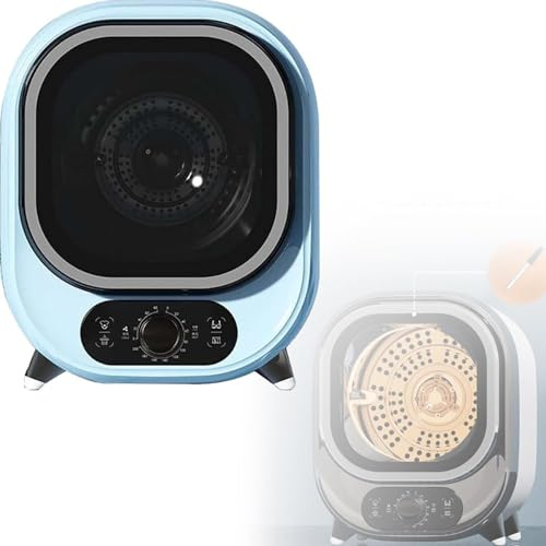 URJWAN Secadora PequeñA, Secadora De Condensador PortáTil, Secadora con VentilacióN De 5 Kg, Uso En Encimera O Montado En La Pared, Compacta, Mini Secadora,C-110V