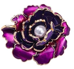 Pfingstrose Blume Brosche, Kristall Perle Blume Brosche Pin, Neujahr Floral Brosche Pin, zarte elegante Perle Blume Corsage Pin, geeignet für Party Tänze, Hochzeit Bankette, perfekt für Frauen Mädchen