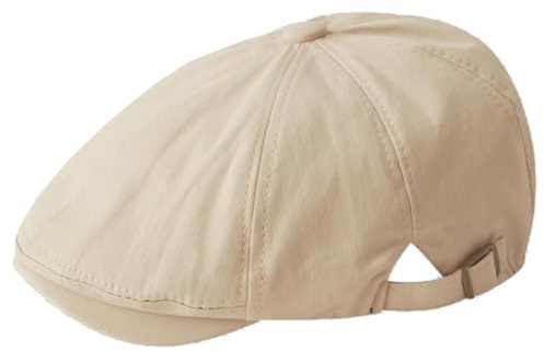 KeepSa Herren Baumwolle Tellermütze Schirmmütz Flatcap Baskenmütze Newsboy | Schiebermütze Cap Irische Stil Hut,weiches Futter, gebogener Schirm,geeignet für Alltag Autofahren und Golf Campen, Klettern
