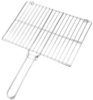 BBQ Grillkorb | Faltbarer tragbarer Edelstahl BBQ Grillkorb | Fisch Grill Rack - Tragbarer Grillkorb mit langem Griff, rechteckiges Grillzubehör für Steak, Vgetables
