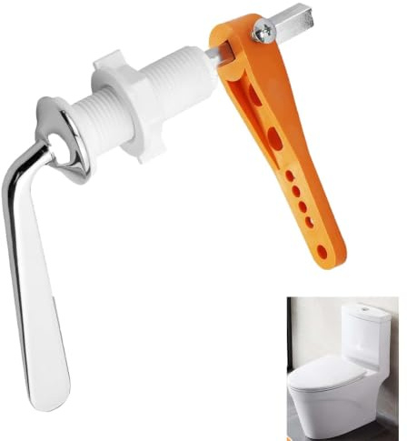 GIONAR Toilet Flush Handle Replacement, Universal Alloy Toilet Flush Lever, Cistern Lever for Toilet Tank, Durable Toilet Handle, Flush Handle Replacement for Standard Toilets