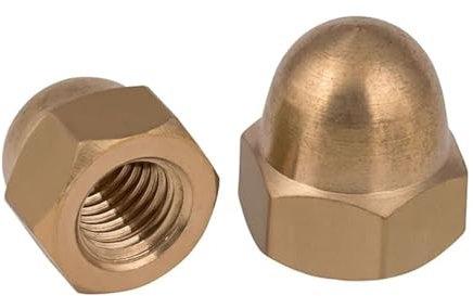 Generisch M3 M4 M5 M6 M8 M10 M12 M14 M16 M18 M20 Messing Hutmuttern(M18-1pcs)