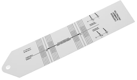 SHOWERORO Plattenspieler Winkelmesser und Tonabnehmer Einstelllehre Präzises Kalibrierungswerkzeug aus Robustem Material Kompakt und Tragbar für Vinyl Schallplatten und Dj Equipment