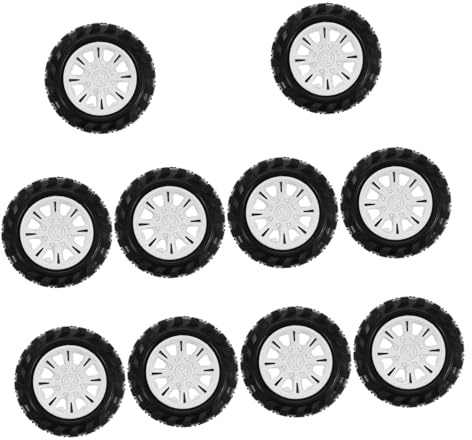 Yardwe 10stücke Ersatzreifen Für Modellautos DIY Spielzeugreifen Für Rc-Rennwagen Und Offroad-Fahrzeuge Robust Und Wiederverwendbar