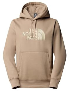 The North Face Drew Peak Felpa con Cappuccio da Uomo Mushroom Grey/Gravel M