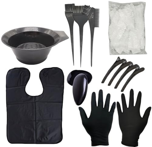 Kit Colorazione Capelli Copertura Grigi Portatile, Colpi di Luce e