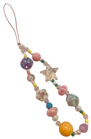 Cordino per telefono colorato in rilievo 17 cm cinghia anti-goccia per smartphone e fotocamere moda accessorio sicuro catena portacellulare