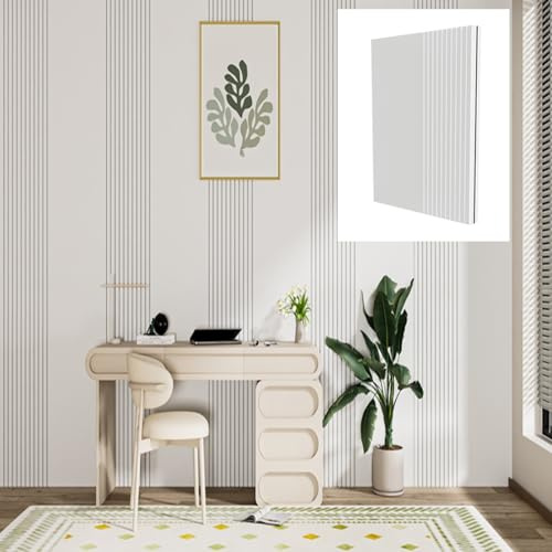 Akustikpaneele Selbstklebend Filz Deko, Schallschutzplatten aus Polyester zur Schalldämmung, Akustikschaumstoff für Akustische Behandlung und Wanddekoration(Weiß,50 x 50 cm 5pcs)