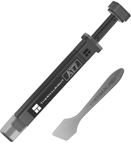 Thermalright AT7 CPU Pâte Thermique 2,5 g, 12,9 W/MK | lisse, facile à étaler, non conductrice, pour construction PC et recollage, avec spatule