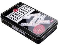 Genérico Domino-Set für Erwachsene, 28-teilig, klassisches Brettspiel in Metallbox