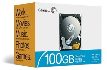 Seagate Retail - Hard Drive - 100GB - Internal - 2.5IN - PATA/100-7200 RPM - 8